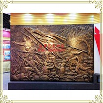 FRP Sculpture Red Red Army Long March Spirit Relief Campus Court Fair and Fair Relief