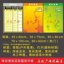 Poster of traditional football promotional supplies