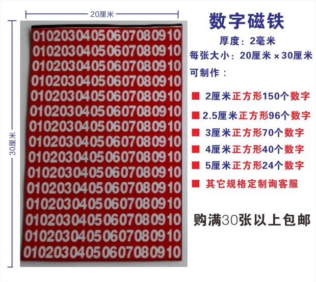 Soft Magnet Magnet Walk Trend Chart Opening Award Number Posting Custom Digital Pattern Double Color Ball Happy 8 Grand Latte