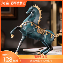Creative Horse Swing Piece Wine Cabinet Xuanguan Living Room Office Home Residence Decoration Pint New Chinese High-end Joo Business Opening Gift