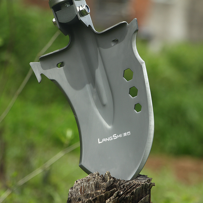 Camping outdoor equipment engineer shovel military version original folding military shovel multi-function vehicle shovel manganese steel shovel