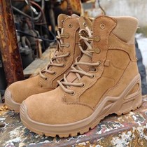 2023 new style brown combat training boots non-slip 40 degree warm thick sole thickened lightweight cold-proof boots mens wool