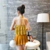Spa chia váy áo tắm bikini hai mảnh lưới ngực nhỏ tập hợp đồ bơi nữ sinh nhỏ tươi áo tắm cao cấp Bikinis