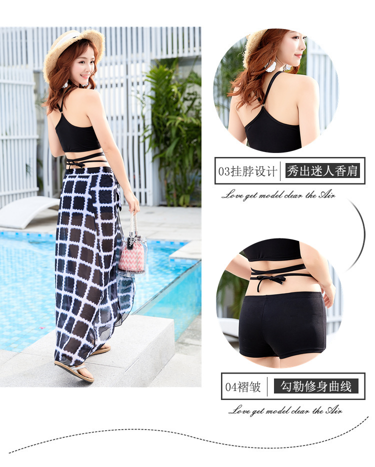 Bộ đồ tắm mùa xuân nóng bỏng cho nữ nhỏ nước hoa bikini chia đôi tấm thép ba mảnh thu thập mạng che đồ bơi ngọt ngào bộ đồ bơi 2 mảnh