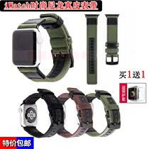 Applicable Apple Watch45 nylon Apple iWatch321 leather watch band Men 38 42mm