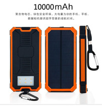 Solar Outdoor charging treasure 10000 mA mobile phone polymer mobile power supply three mobile power