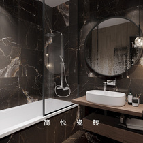 Jane tile black toilet tile marble floor tile 600x1200 kitchen bathroom wall tile