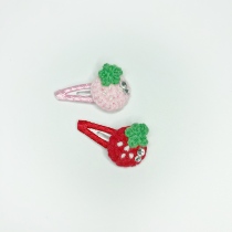 Pet Handmade bb Clip Hand Hook Strawberry Super Cute Hairpin Maltese Yorkshire Xishi Dog Hair Accessories