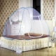 Miễn phí đáy gắn yurt đôi mã hóa sinh viên có thể gập lại lều lưới trải giường m 1.2 / 1.5 / 1.8m - Lưới chống muỗi mùng ngủ giăng dây