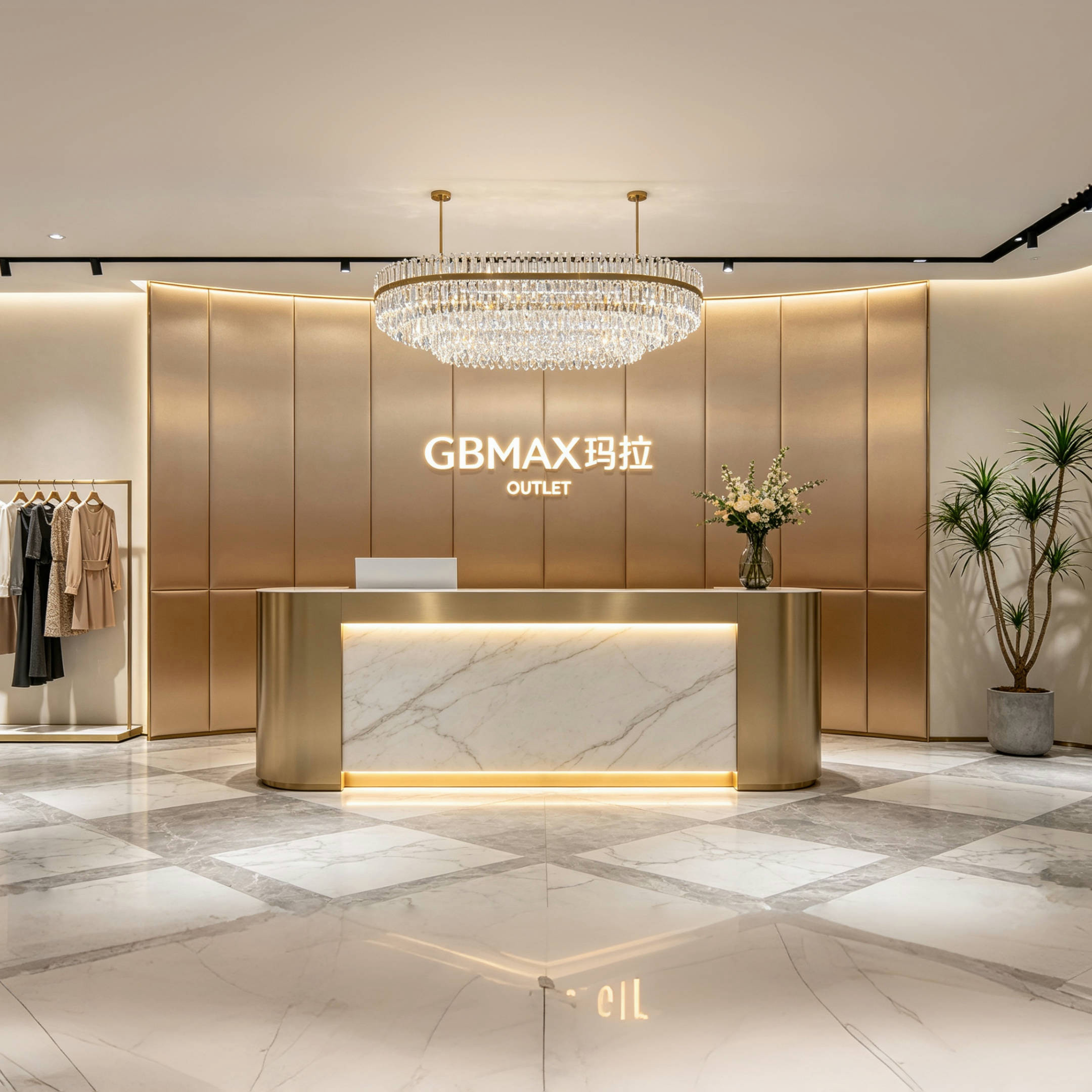 GBMAX马拉女装奥莱店的LOGO