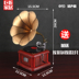 đầu đĩa than micro dd7 American retro phonograph đồ trang trí nhỏ trang trí nhà phòng khách rượu vang tủ đồ trang sức ghi người chơi mô hình màu đỏ trắng - Máy hát 	máy nghe nhạc đĩa than victrola Máy hát