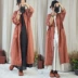 Bản gốc Trung Quốc Zen Zen Women Áo khoác dài lỏng lẻo Quạt dày văn học Áo cổ điển Áo gió - Trench Coat Trench Coat