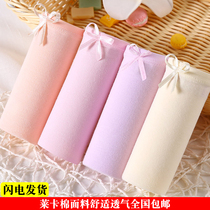 Ms Shunya Ms Underpants Xiaoping Corner Leka Cotton Elastic Cotton Comfort Breathable MNK Women Briefs 36977