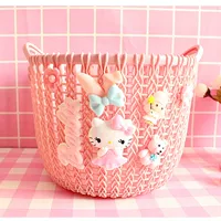 Розовая кошачья юбка для цветов (труба)