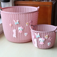 Розовая кошачья юбка для цветов (маленькое+среднее число)