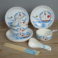 Ding Dang 4 миски, 4 ложки, 4 тарелки, 4 палочки для еды