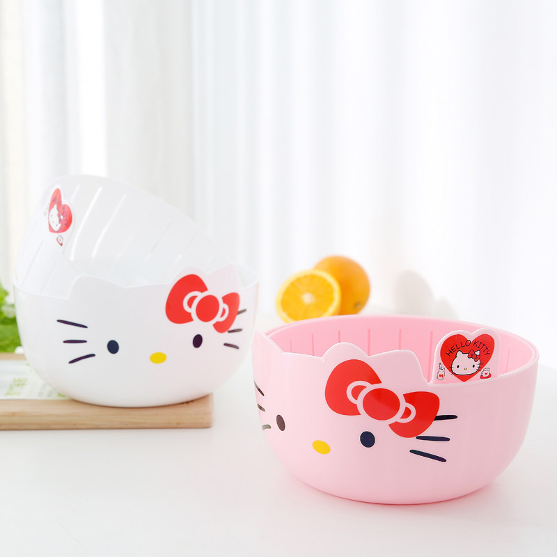 Vegetable Basket Fruit Pan Fruit Pan Mesh Red Home Naughty Diviner Double Kitchen Livingroom Water Fruit Basket Containing Basket Blue