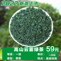 Fujian High mountain cloud green Tea 2021 New tea Fragrant bubble chestnut tea bulk fried green tea 250g