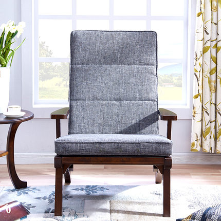 Lighting Furniture American Country All - Sofa - wood Living Room Sofa Chair Fashion Creative Solid Wood Single Bedroom Leisure Chair