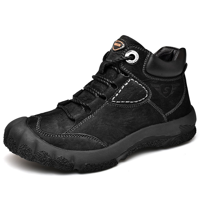 Motorcycle riding shoes men's waterproof non-slip warm off-road boots racing shoes sports riding boots anti-collision motorcycle shoes
