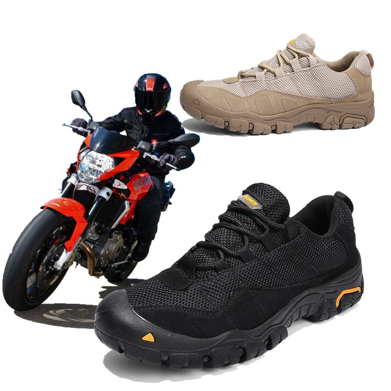 Cycling boots men's motorcycle shoes riding shoes equipment summer motorcycle shoes anti-fall breathable outdoor boots racing shoes