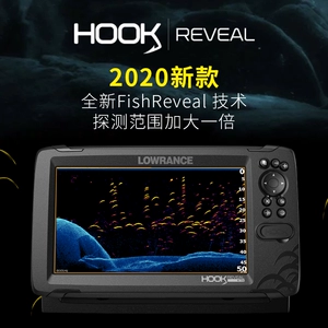 [正品美国LOWRANCE劳伦斯HOOK 5/7/9中文三合一声纳筏钓救援探鱼器]