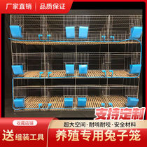Rabbit cage indoor breeding special rabbit cage free of feces cleaning home birthing mother rabbit cage extra large breeding rabbit cage