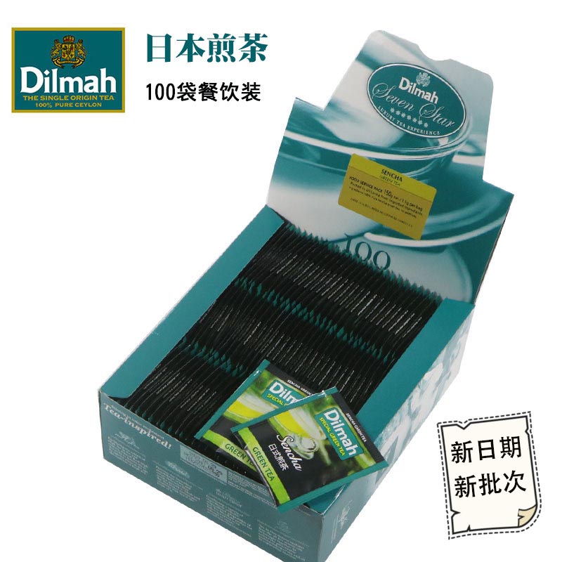 Dilmah Dilmah Japanese wind fried green tea 100 pieces of tea bag Japanese Sencha imported green tea tea bag
