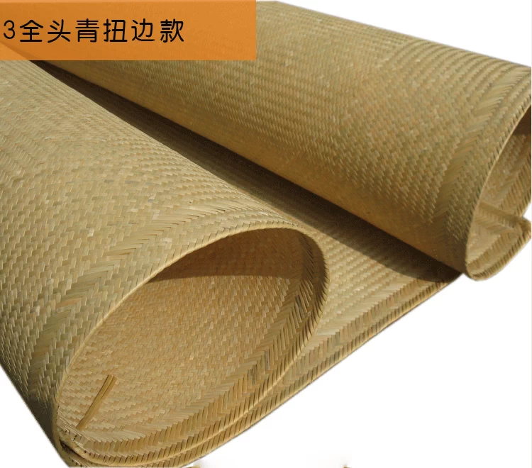 Handmade tre nước mat tre dệt vintage mat 1.8 tuổi 篾 舒 席 席 tinh khiết đầu màu xanh lá cây tre mat mat cũ