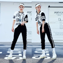 Autumn casual sports suit female hiphop hip hop dress loose two-piece tide ins hip-hop two-piece set