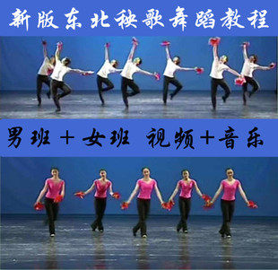 The new version of Northeast Yangko basic skills dance tutorial combination demonstration national folk dance textbook video to send music
