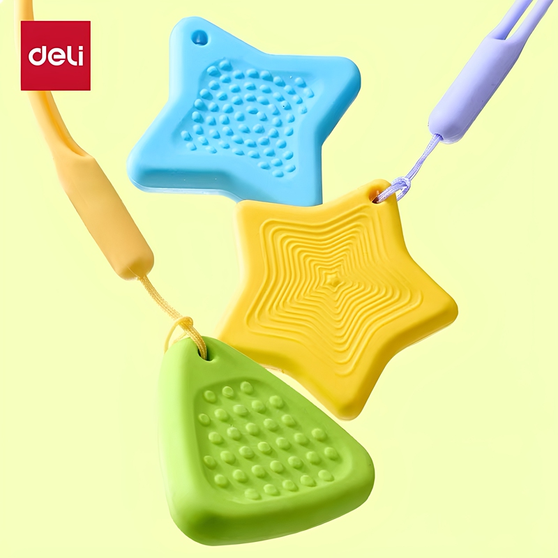 Deli Vp291 Anti-Loss Eraser, Specialized for Stress Relief, Low Residue, Erases Cleanly, Stress-Relief Eraser That Erases Words into Lines