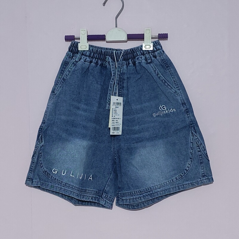 120-160 Size Guli J Children's Denim Shorts Boys' Shorts Summer Children's Shorts Girls' Shorts for Older Children