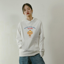 BUGOU original brand pig year New Year New Year edition flowers cant finish eating cant get fat creative couple sweater hoodie