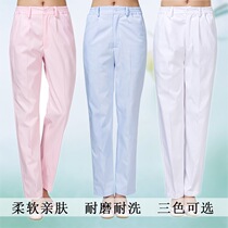 Nurse pants white womens work pants winter elastic trousers waist thickened medical summer large size slim fit