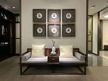 LAISHI Lais Furniture Dongchen Series Modern Light Luxury New Chinese Style Series Arhat Bed Double Log Style Single Bed