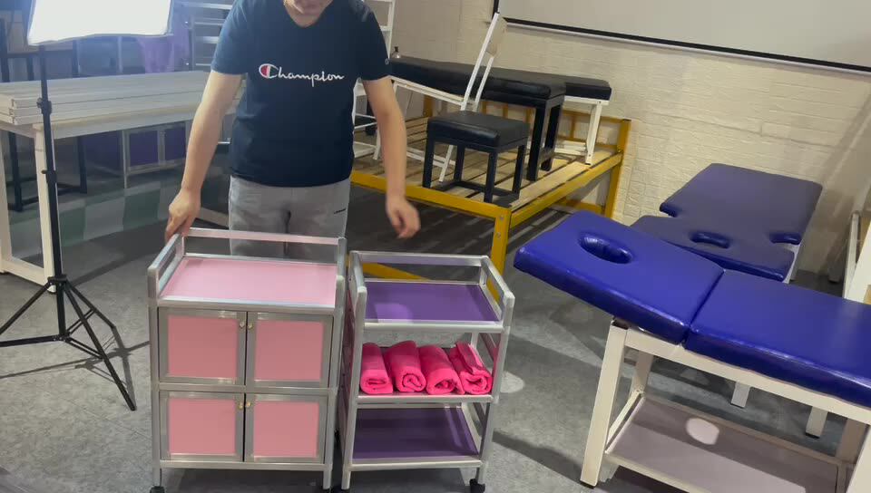 Beauty Tools Small Cart Tattoo Available Trolley Mobile Cabinet Meme Hair Shelf Items Home Storage Cabinet Simple Cabinet