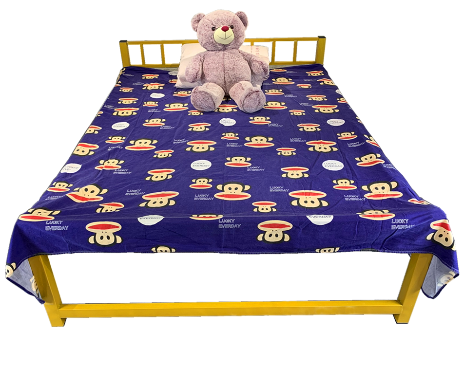 Modern Economy Type Iron Art Metal Minimalist Student Single Double Bed Guardrails Bed Frame Bed Frame Golden White