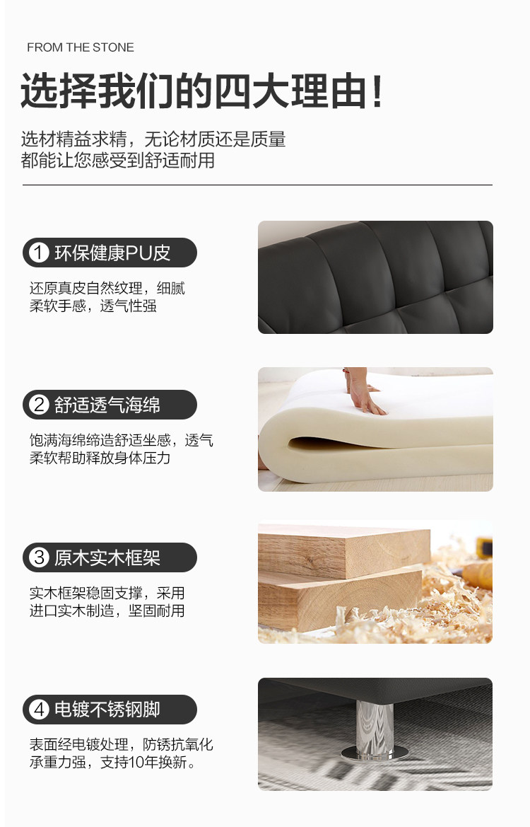 Складной универсальный современный и минималистичный диван 