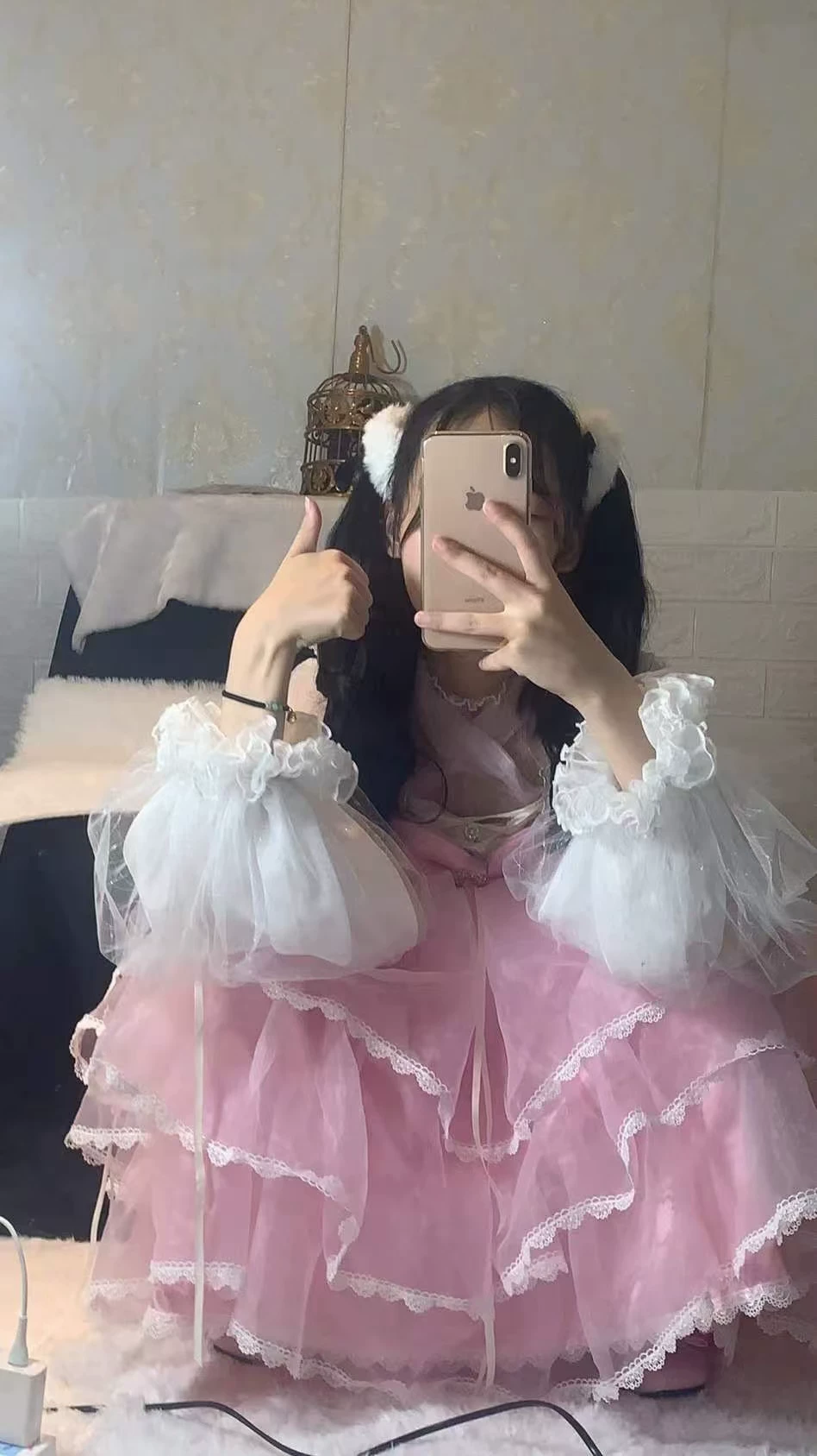 Летнее кружевное платье-slip на бретельках, (Physicals), стильLolita, Lolita Jsk