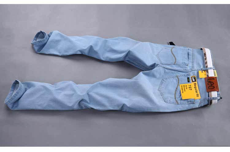 Cộng với phân bón XL quần jean nam thẳng chất béo quần đặc biệt số béo cao eo trung niên mặc quần quần áo thời trang