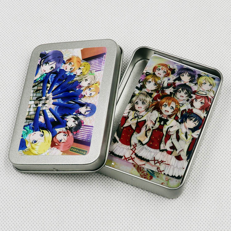 Cartoon Perimeter LoveLive LOMO Card Iron Case Collection Card for a Courtesy Real Gie Nice-card Sheet