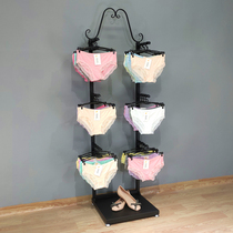 Underwear shelf display rack shop bra underwear floor display cabinet hanging shorts against the wall multi-layer bra shelf