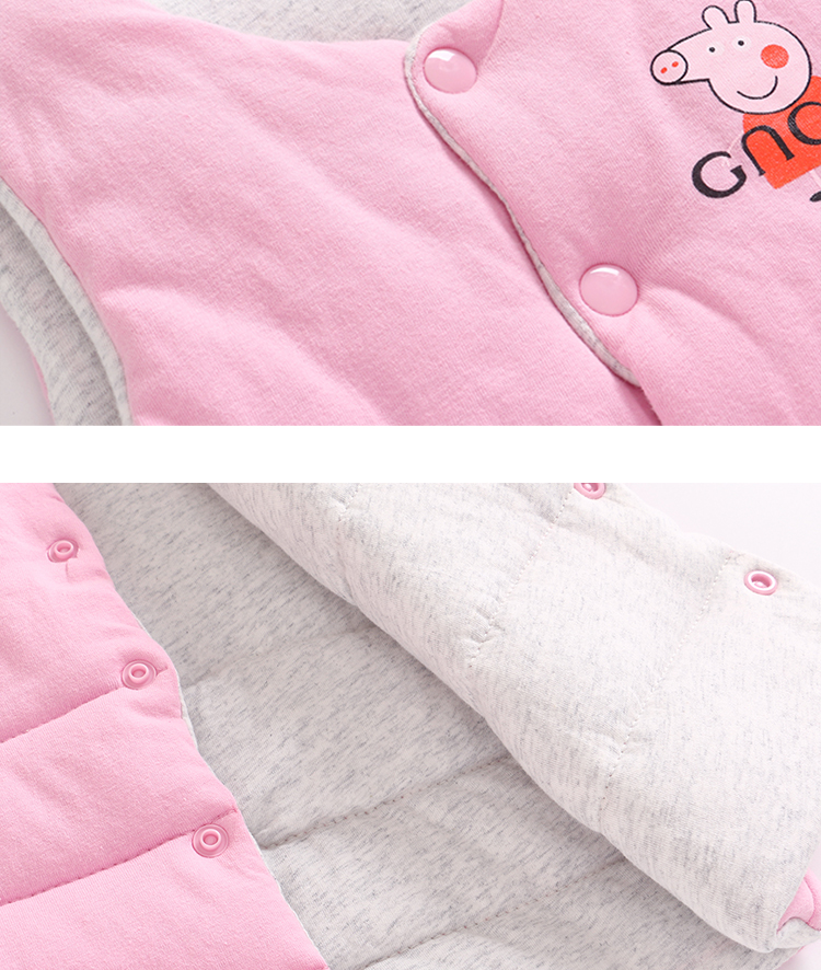 Mùa thu đông bé trai và bé gái cộng với nhung dày bé mặc vest trẻ em áo hai dây ấm áp vest cotton áo khoác cho bé