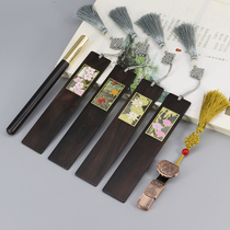 Creative Brass Lotus Mosaic Sandalwood Bookmark Series Suit U Pan 32G Pen Business Gift Customizable Lettering