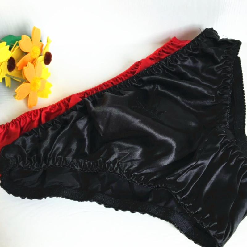 Cửa hàng thị trấn kho báu quần lót lụa nữ 100% lụa tam giác tóm tắt eo thấp đồ lót sexy chăm sóc sức khỏe quần lót cạp thấp
