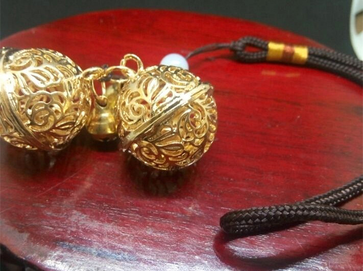 Giả mạo Sansheng Sanshi Shili Hoa đào Baifeng Nine với trailer túi vòng chân Palace Bell treo thắt lưng Pedi fan điện thoại di động mặt dây chuyền - Vòng chân lắc chân bạch kim