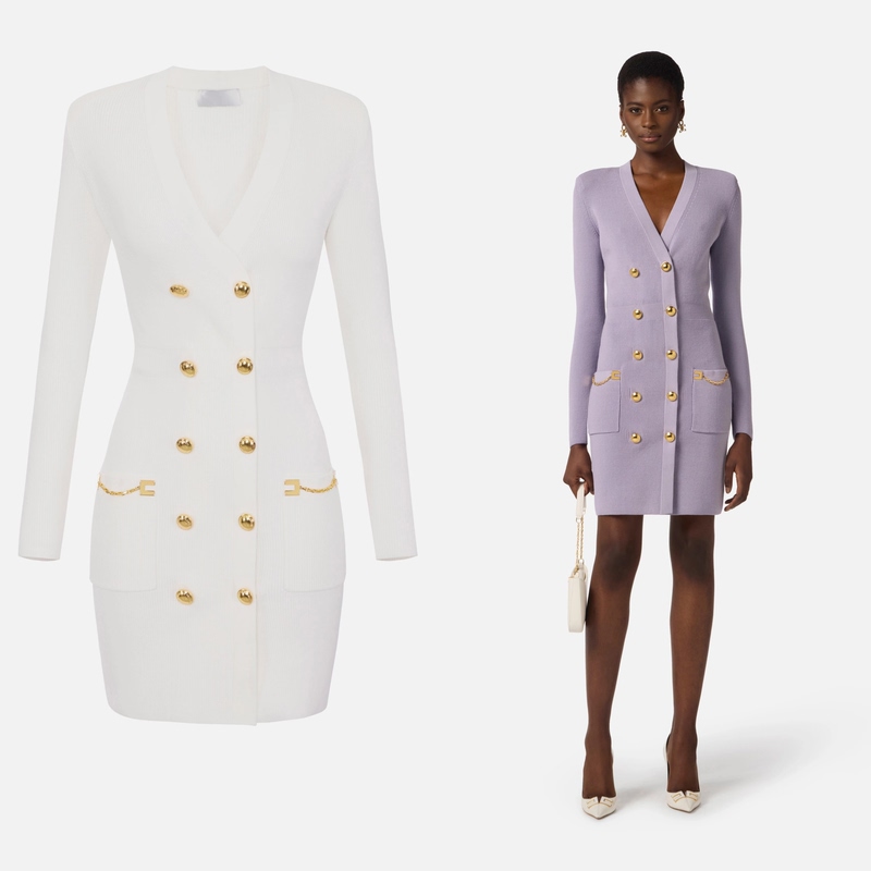 760 Us Dollars Bellarosehan Little Belle Sister's Italian Elisabetta Knitted Dress Long Cardigan