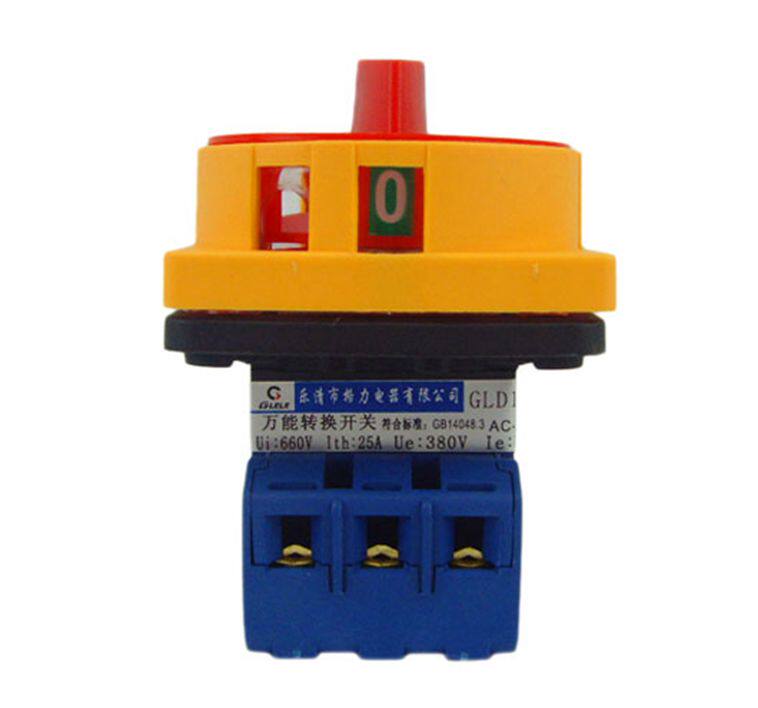 Gelei GLD11-25A load circuit breaker switch rotary power cut-off switch universal transfer switch 3P 4P
