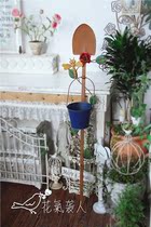 Solitary wrought iron creative flower pot climbing frame retro gardening garden decoration groceries foreign trade proofing